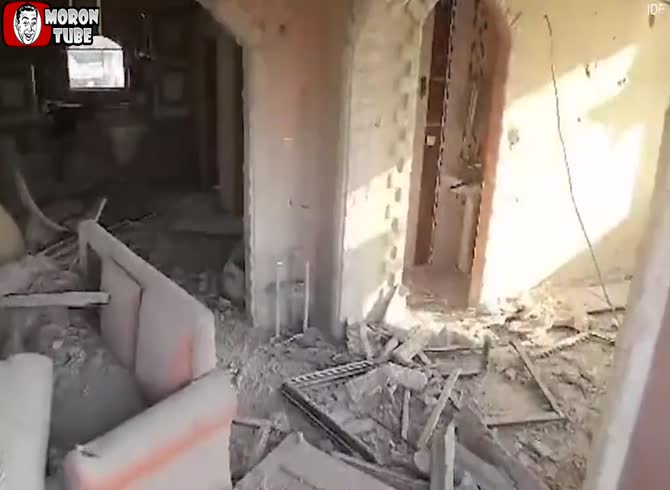 Video :Yahya Sinwar, the head of Hamas, swings a stick at a drone in his final moments before being assassinated
